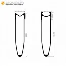 700C 88x20.5mm Clincher / Tubular Road Bike Rims